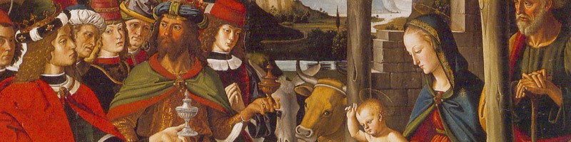 Pietro Perugino - Adorazione dei Magi (particolare)
